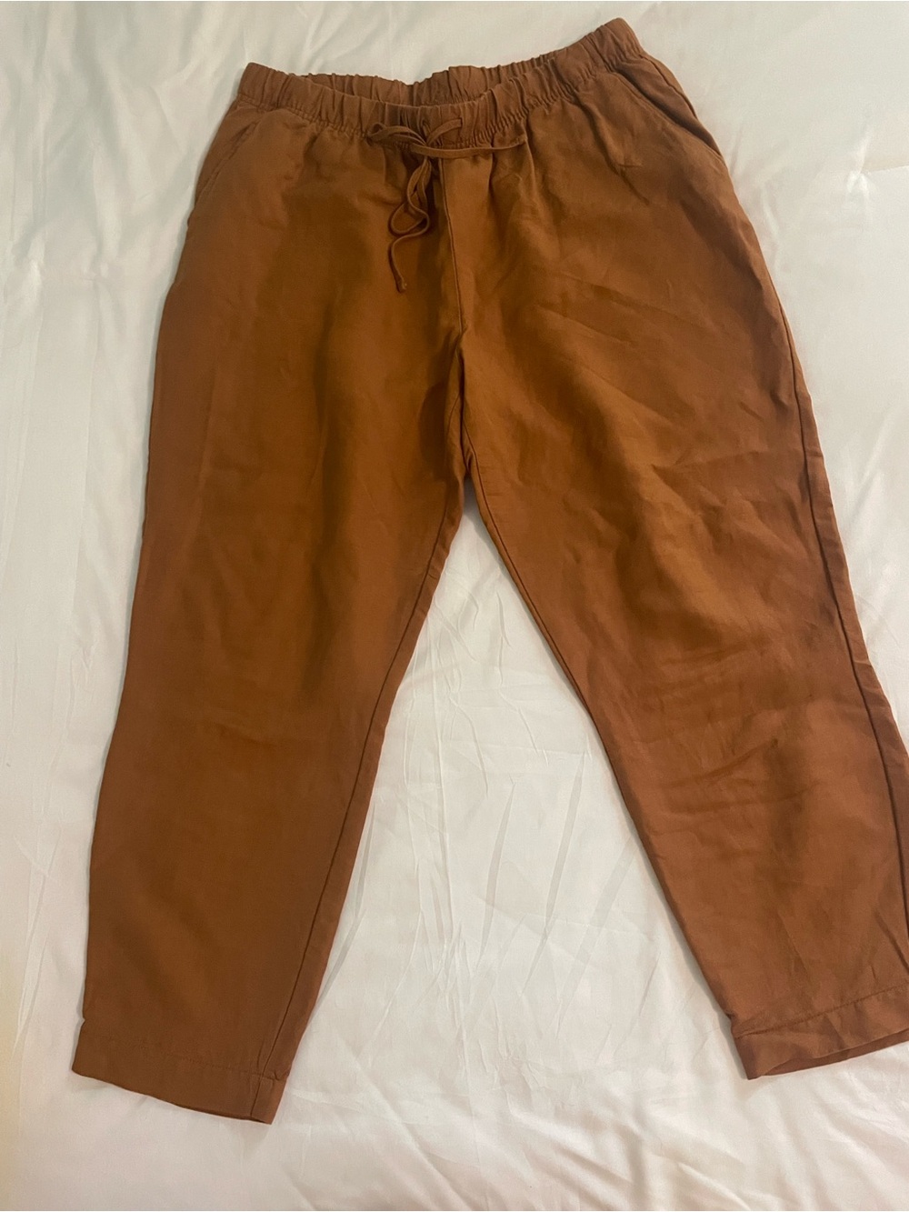 a new day Men's Drawstring Joggers - Rust Brown